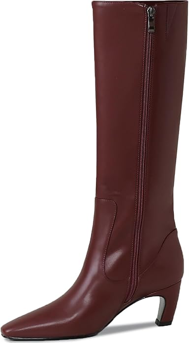 Burgandy Knee High Boots