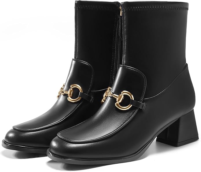 Link Chain Ankle Boots