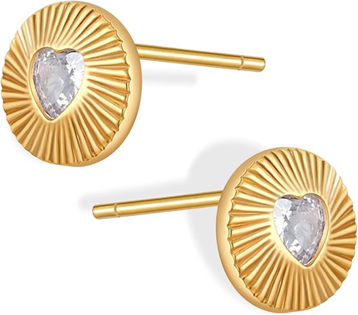 Sparkly Gold Stud Earrings