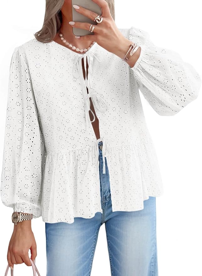 Lace Eyelet Blouse