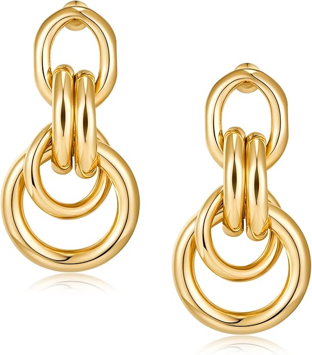 Gold Statement Earrings