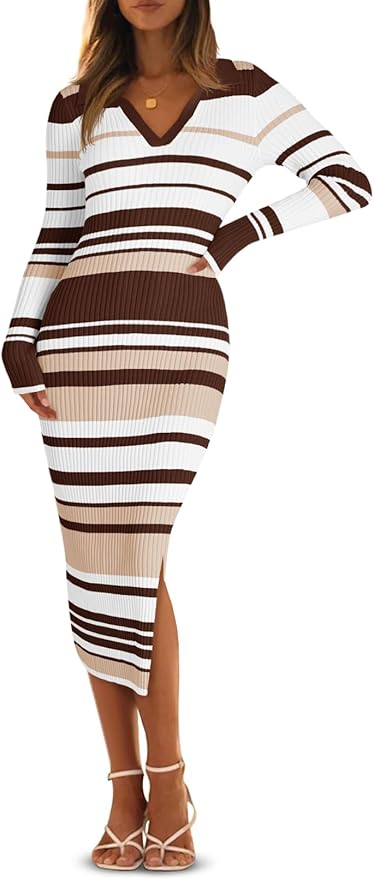 Striped Sweater Dress