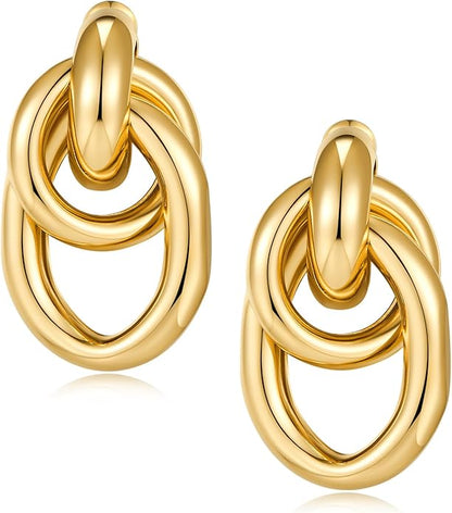 Gold Statement Earrings