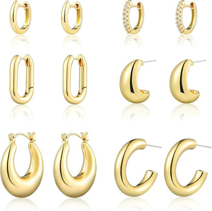 6pair Statement Earrings