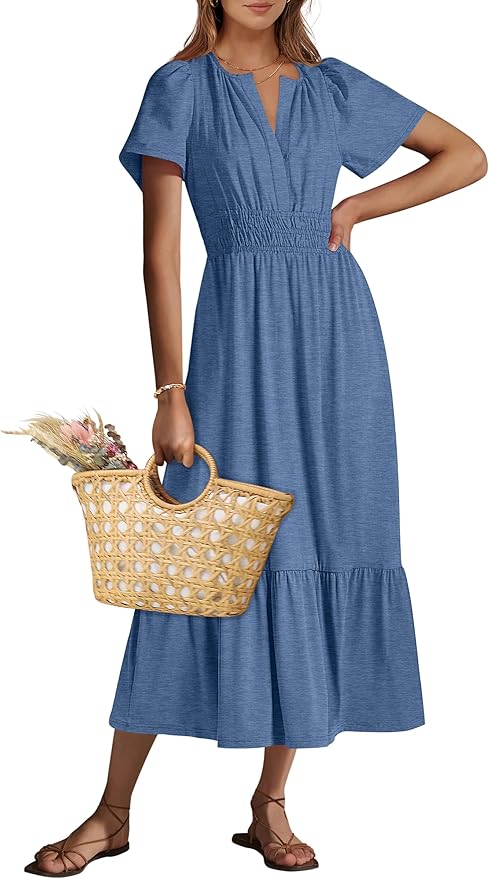 ANRABESS Tiered Boho Dress