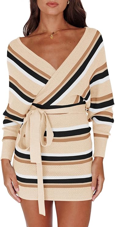 Wrap Sweater Dress