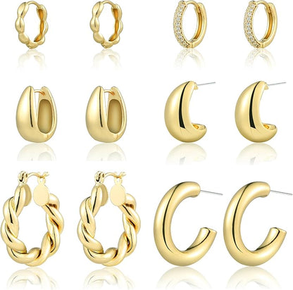 6pair Statement Earrings