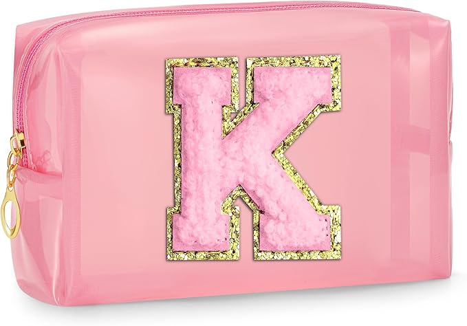 Clear Initial Makeup Bag