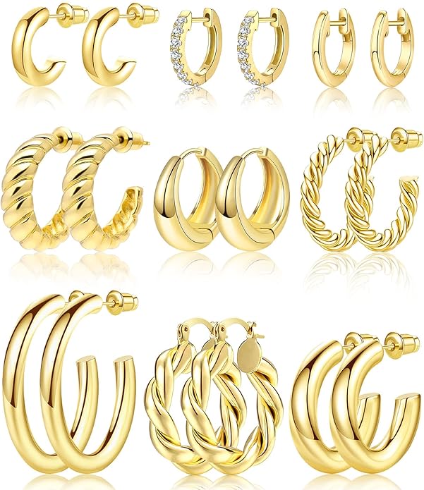 Hoop Earrings Set